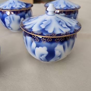 Amazon.co.jp: 深川製磁 牡丹金ミル松型茶器揃 急須湯呑5客